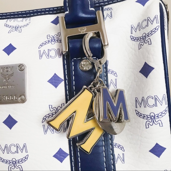 | MCM | Visetos Crossbody Boston Bag with Charms | - Picture 7 of 17